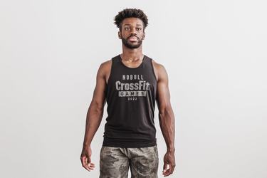 Nobull Crossfit Games® 2022 Men's Tank Tops Black | Australia (QF2938)